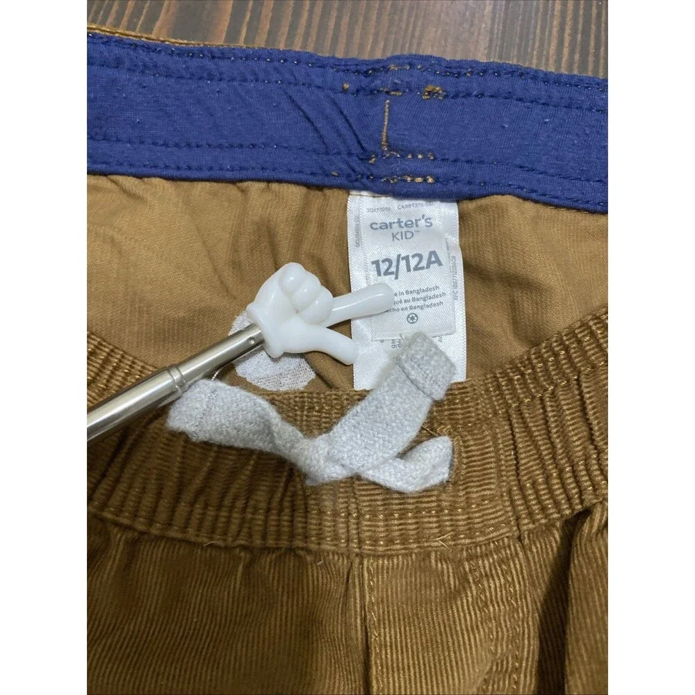 Carters size 12 Brown Corduroy Lightweight Pants Boys